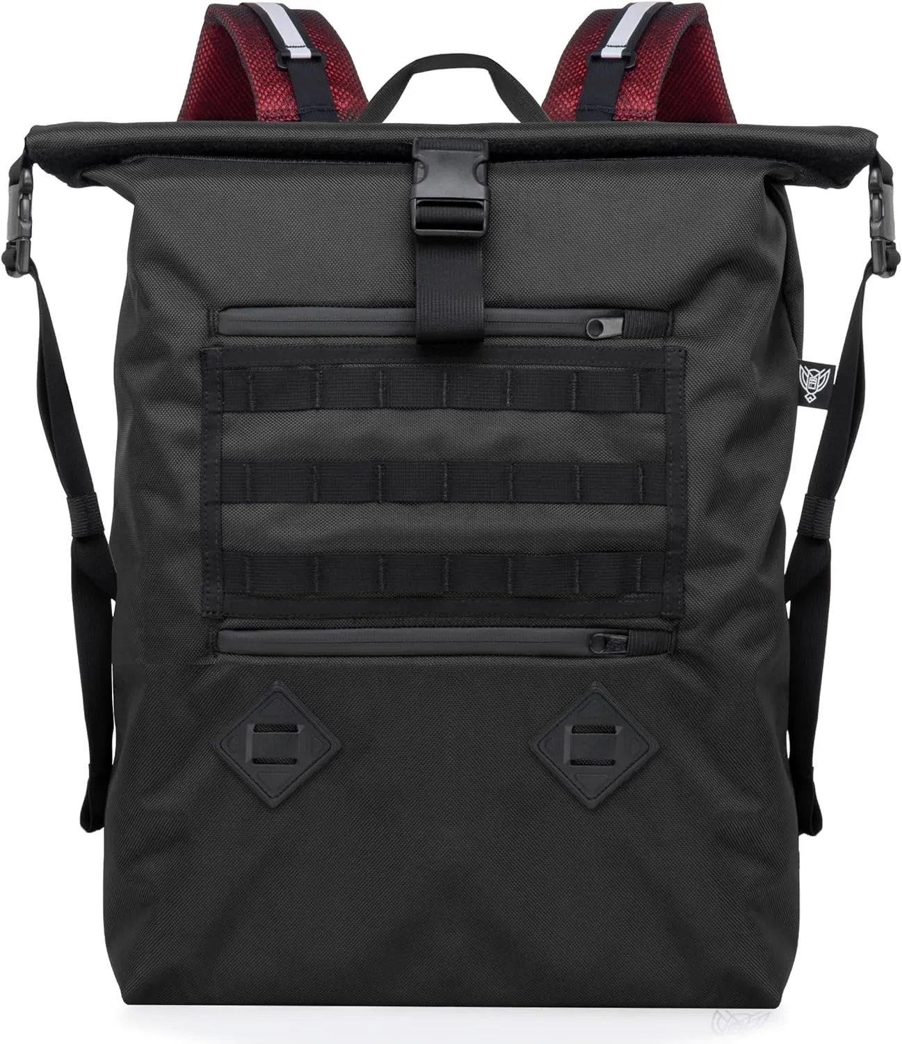 ~ AQUA RT ~ Large Water-Proof Faraday Backpack for Laptops, Tablets, and Mid-Size Electronics ~ Tracking/Hacking Defense ~ Red