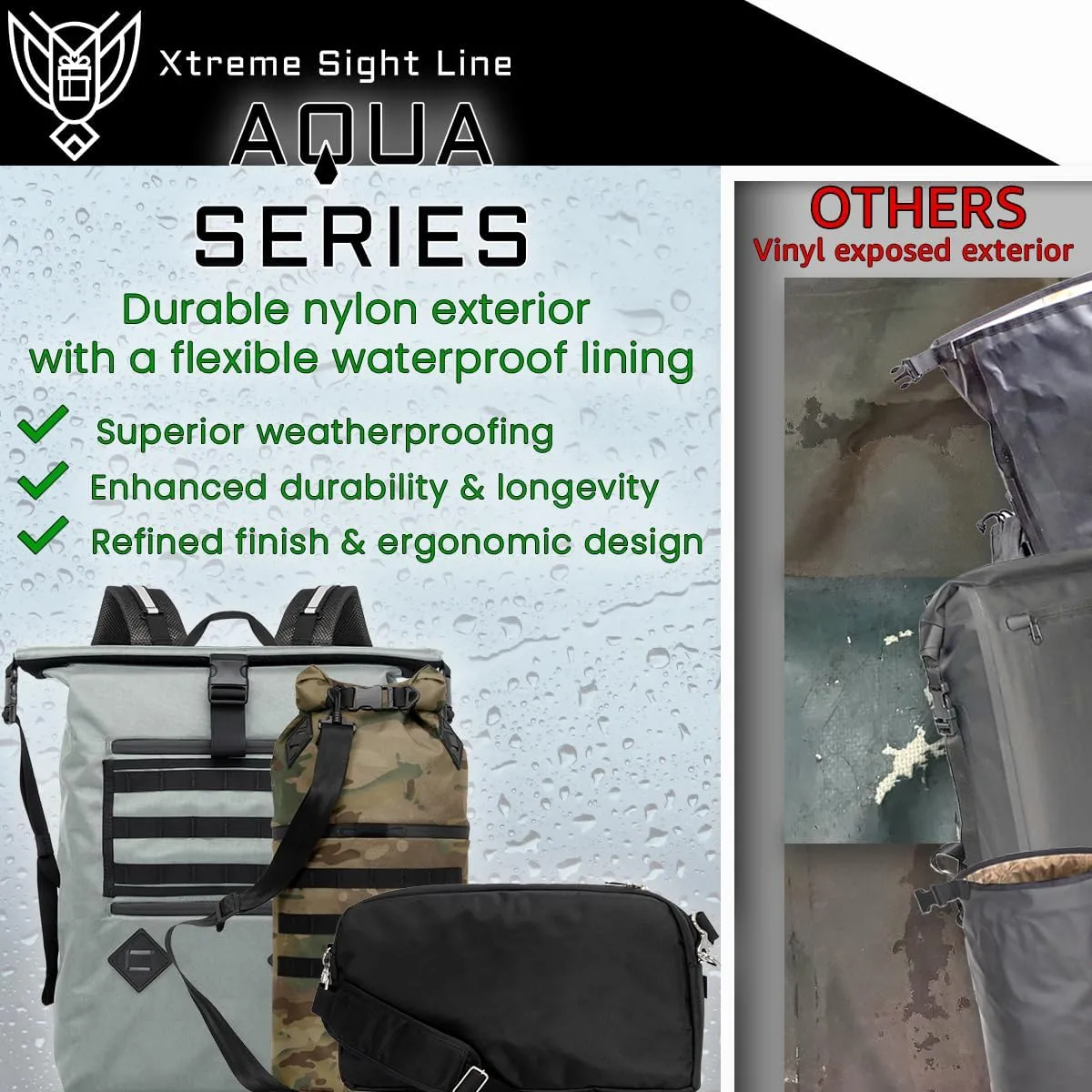 ~ AQUA RT ~ Large Water-Proof Faraday Backpack for Laptops, Tablets, and Mid-Size Electronics ~ Tracking/Hacking Defense ~ Red