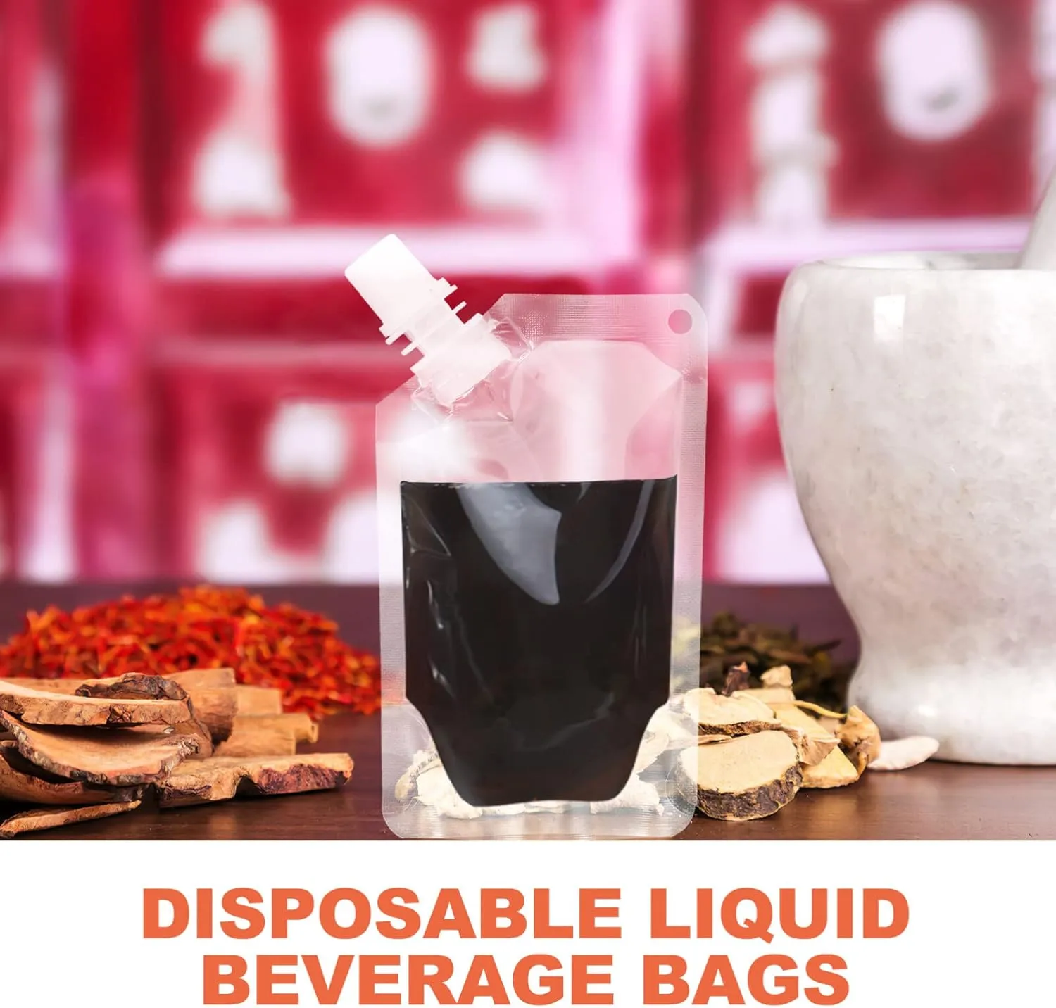 1 Set Spout Drink Bag Juice Bags Edible Oil Bag Travel Water Containers Drip-proof Water Holders Drinking Bags Liquid Beverage Storage Bag Travel Portable Drink Containers
