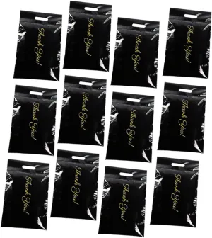 100Pcs Self Adhesive Thank You Bags Courier Pouches Heavy Duty Packing Bags for Shipping and Tear Resistant Express Packaging