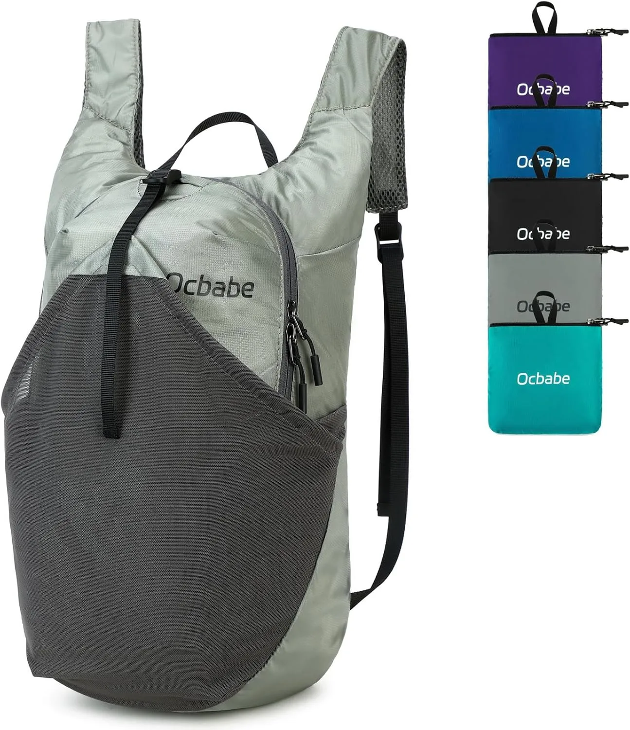 15L Small Packable Lightweight Backpack Hiking Daypack Water Resistant Foldable Outdoor Camping Travel Bag for Women Men