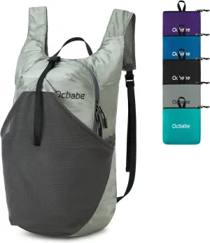 15L Small Packable Lightweight Backpack Hiking Daypack Water Resistant Foldable Outdoor Camping Travel Bag for Women Men