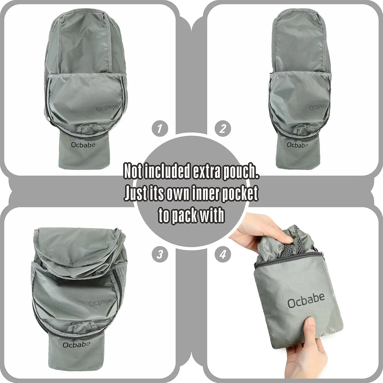 15L Small Packable Lightweight Backpack Hiking Daypack Water Resistant Foldable Outdoor Camping Travel Bag for Women Men