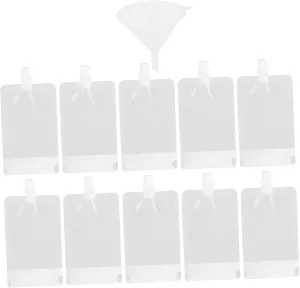 21 Pack Juice Drink Pouches Leakproof Liquor Pouches Reusable Juice Flask Portable Drink Bag for Travel
