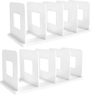 2Pcs Purse Organizer Plastic Purse Dividers Adjustable Purse Storage Organizer with 4 Compartments Closet Bag Storage Dividers Rack Purse Bag Organizer Divider Purse Dividers for Closet Purse