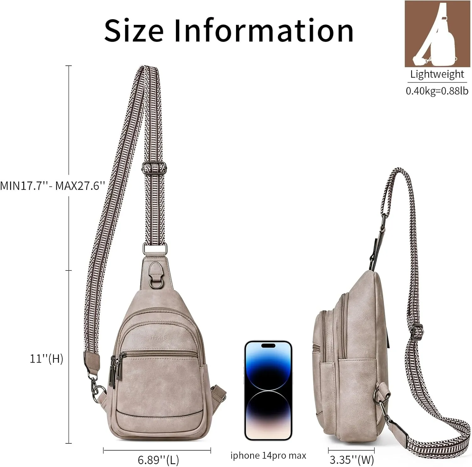7L Sling Bag Crossbody Bags for Women Fanny Packs Purses Cross Body Bag for Woman Small backpack Travel Shoulder Bag handbags