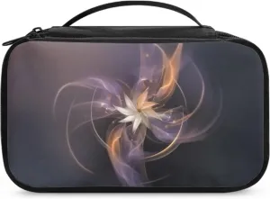 Abstract Windmill Flower Cosmetic Bag for Women Traveling Makeup Bag for Women Lightweight Make Up Bag for Madam Aesthetic Skin Care Bag for Office Supplies