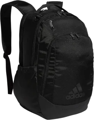 adidas Defender Sports, Soccer Bags and Basketball Backpacks for Holding Balls, Featuring Shoe Compartment, Black/Black, One Size