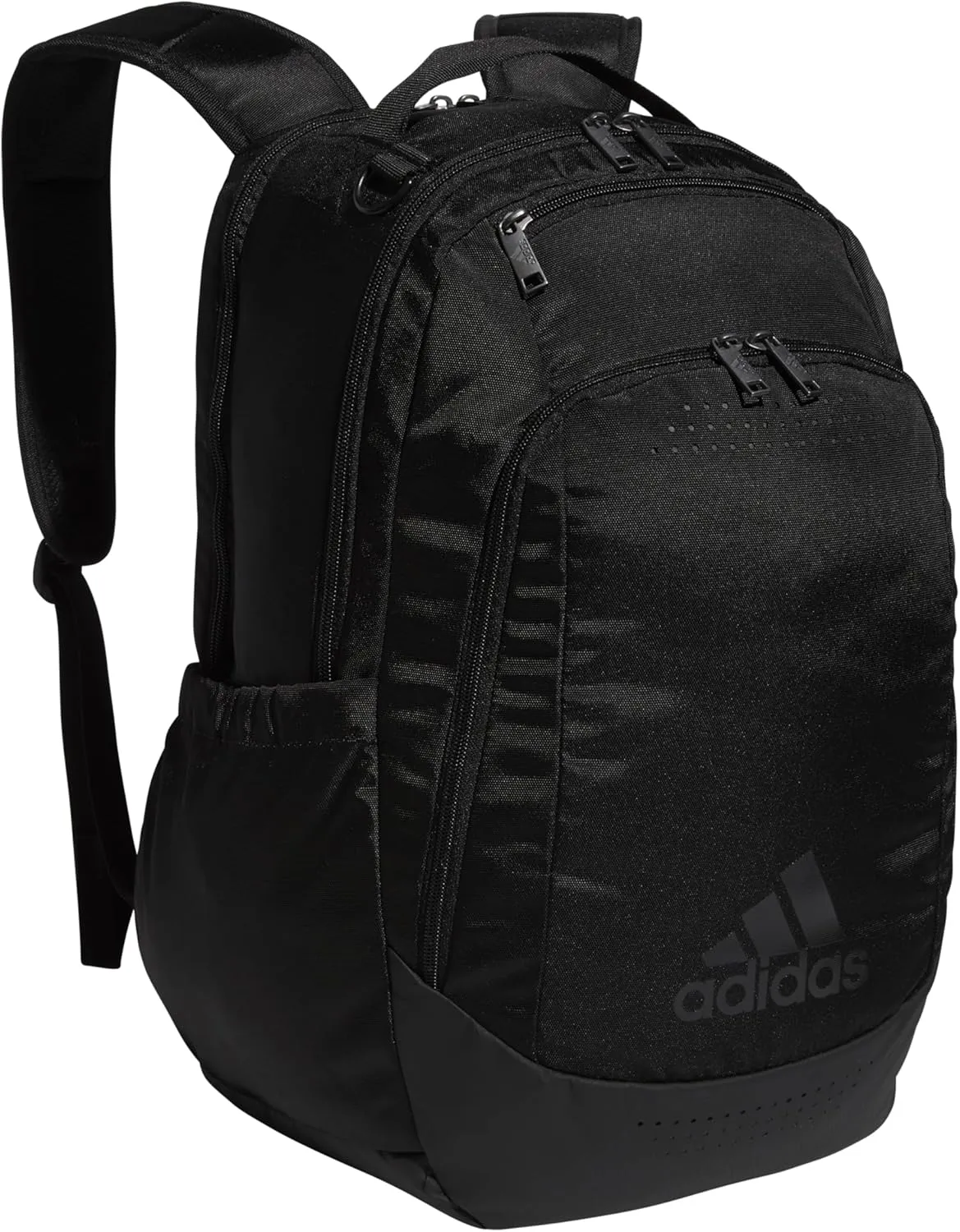 adidas Defender Sports, Soccer Bags and Basketball Backpacks for Holding Balls, Featuring Shoe Compartment, Black/Black, One Size