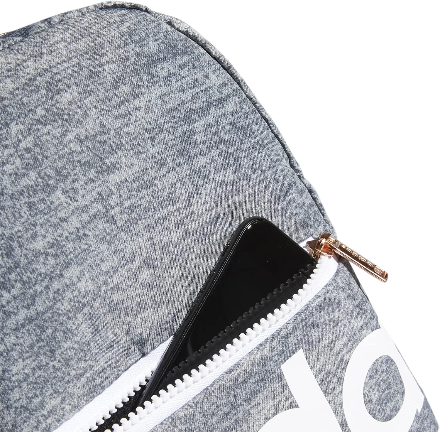 adidas Linear Mini Backpack Small Travel Bag Discontinued, Jersey Onix/White/Rose Gold, OSFA