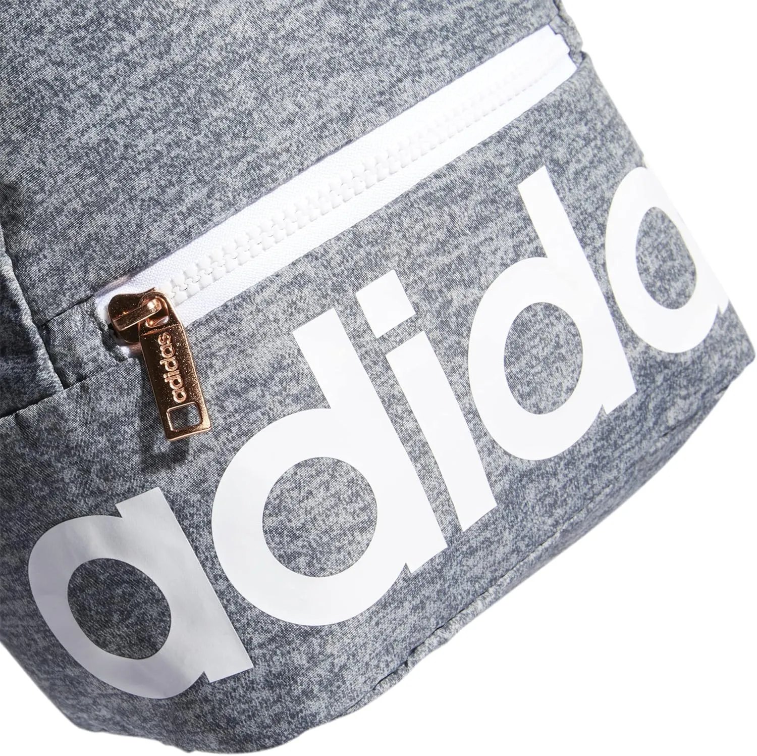 adidas Linear Mini Backpack Small Travel Bag Discontinued, Jersey Onix/White/Rose Gold, OSFA