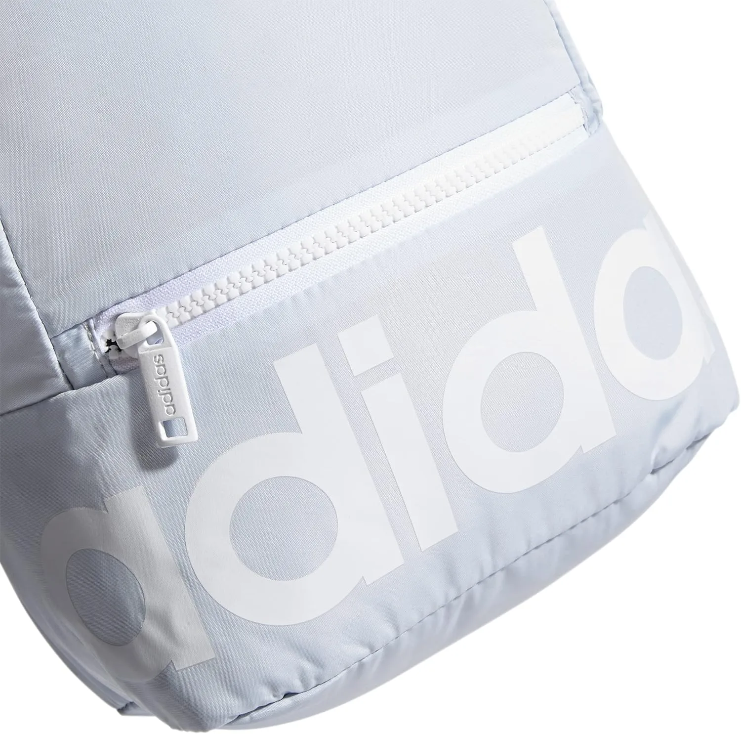 adidas Linear Mini Backpack Small Travel Bag Discontinued, Sky Tint/White/Glory Grey, OSFA