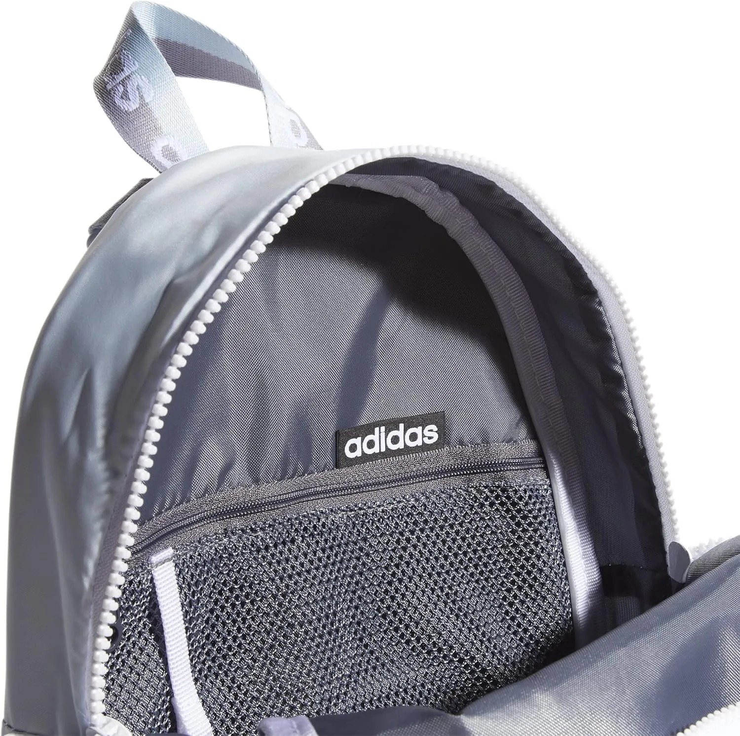 adidas Linear Mini Backpack Small Travel Bag Discontinued, Sky Tint/White/Glory Grey, OSFA
