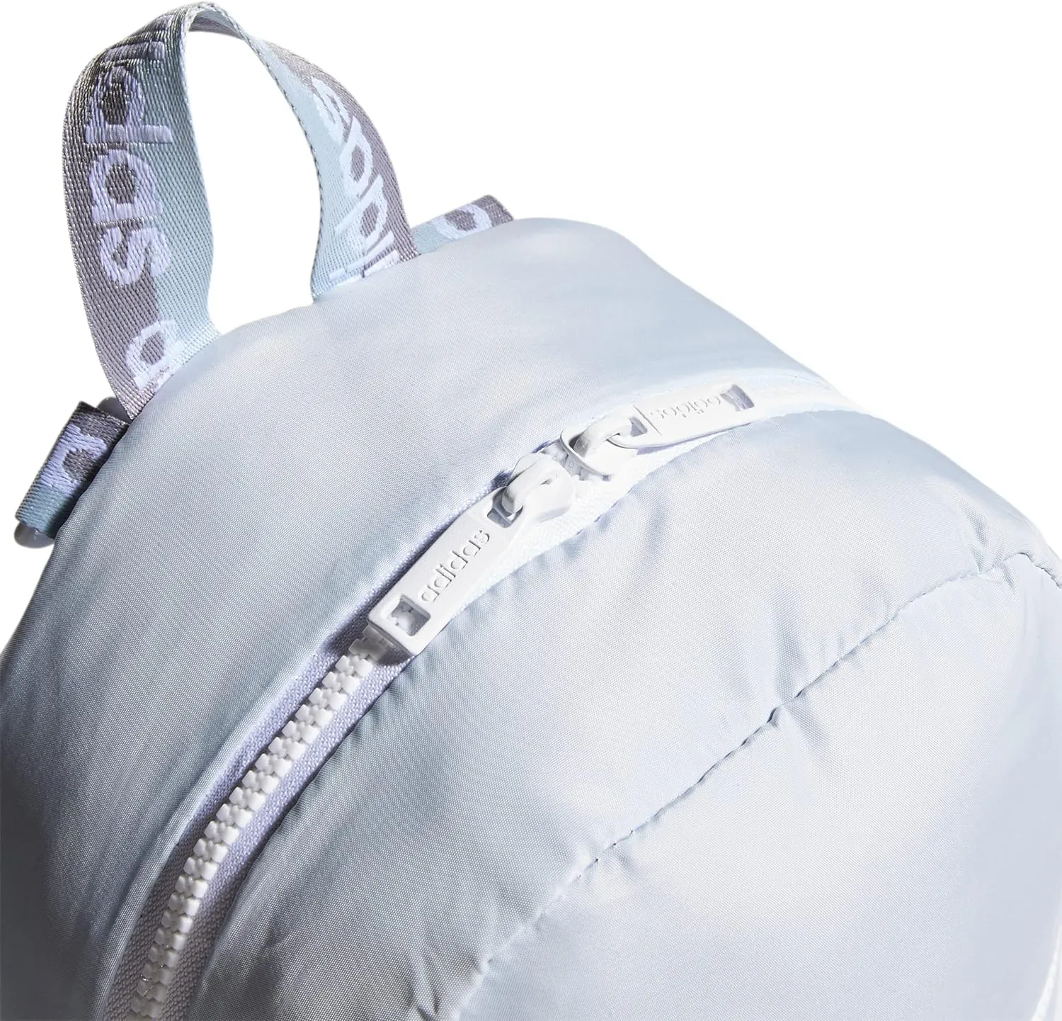 adidas Linear Mini Backpack Small Travel Bag Discontinued, Sky Tint/White/Glory Grey, OSFA
