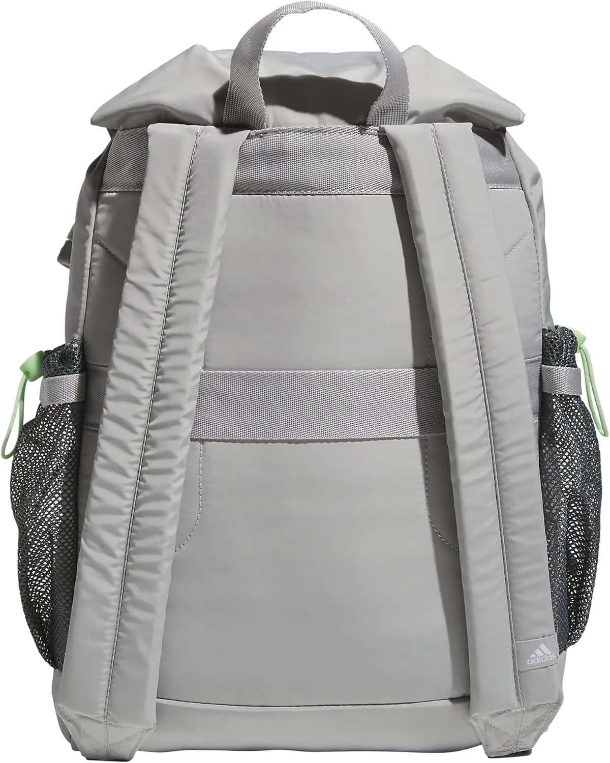 adidas Saturday Sport Fashion Compact Small Size Backpack, Grey Two/Semi Green Spark, OSFA
