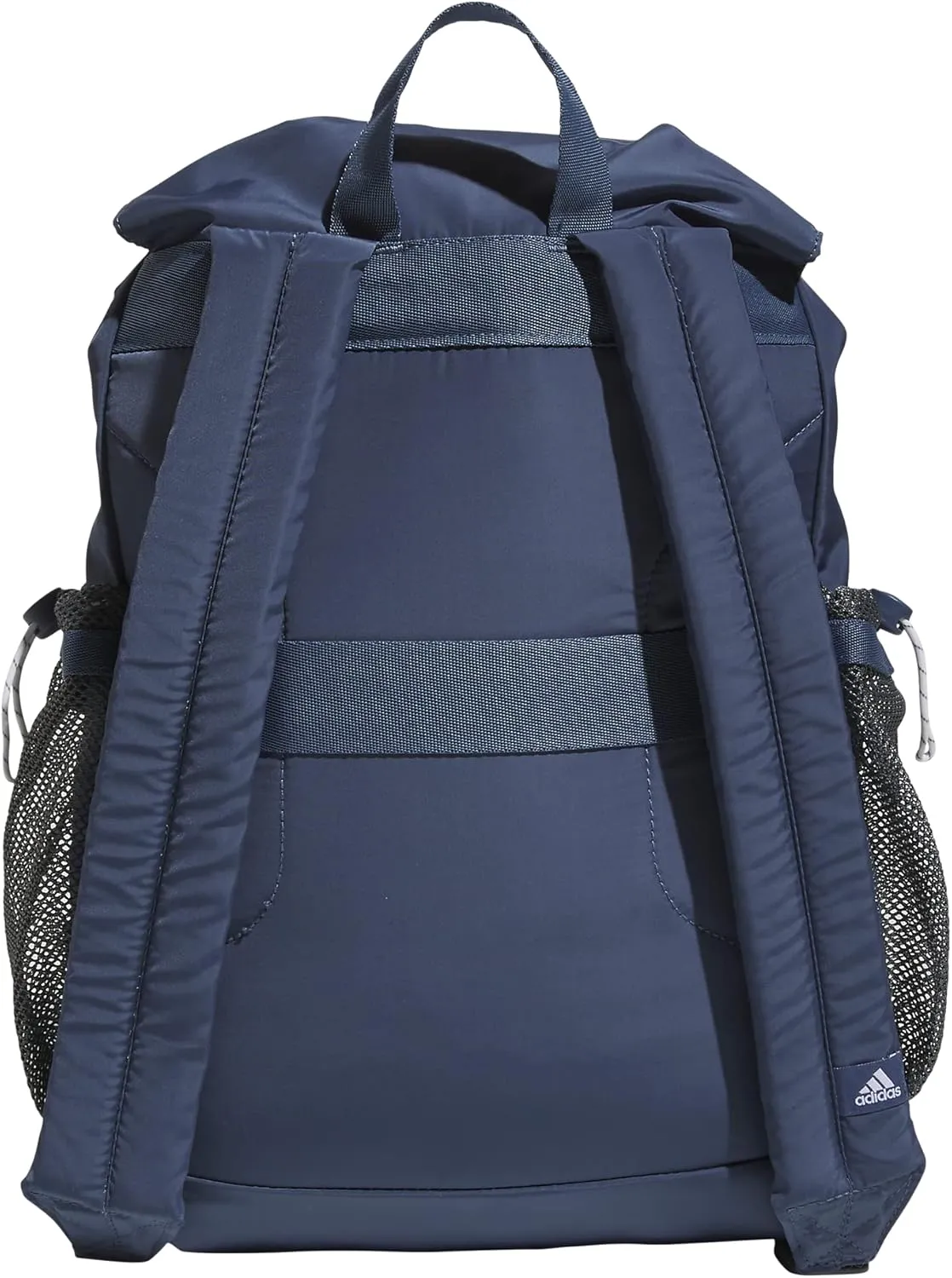 adidas Saturday Sport Fashion Compact Small Size Backpack, Preloved Ink Blue/White, OSFA