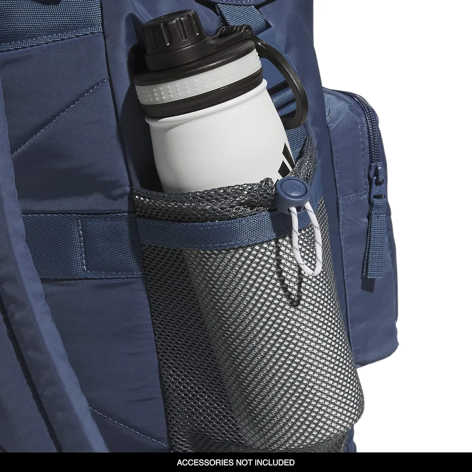 adidas Saturday Sport Fashion Compact Small Size Backpack, Preloved Ink Blue/White, OSFA