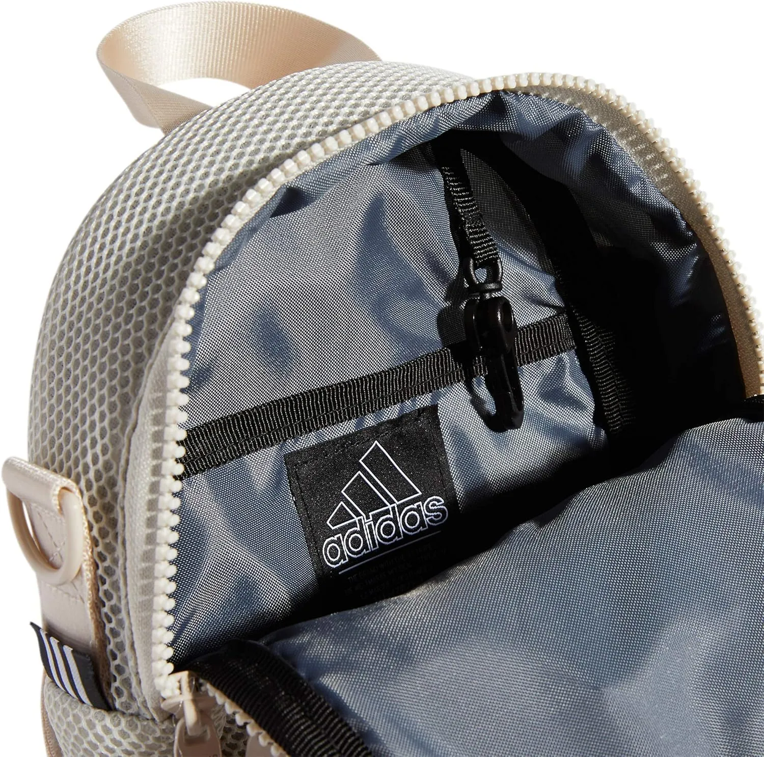 adidas Women's Airmesh Convertible Mini Backpack-Crossbody Bag, Alumina Beige, One Size