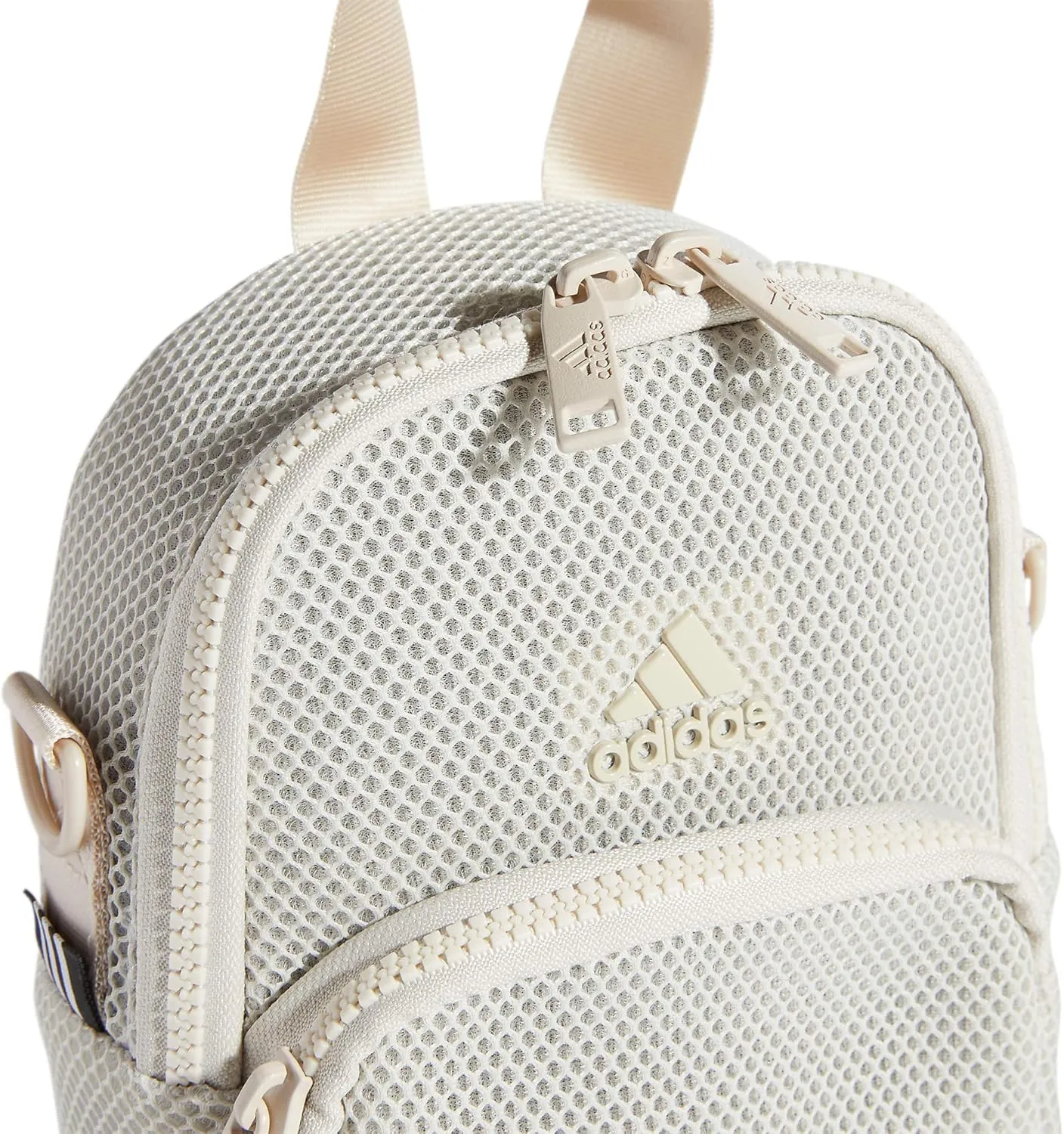 adidas Women's Airmesh Convertible Mini Backpack-Crossbody Bag, Alumina Beige, One Size
