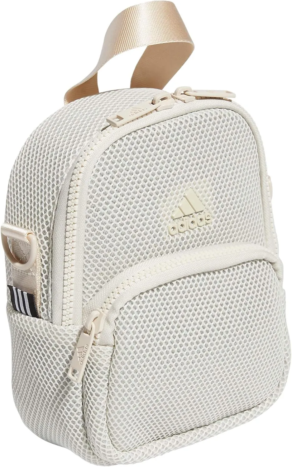 adidas Women's Airmesh Convertible Mini Backpack-Crossbody Bag, Alumina Beige, One Size