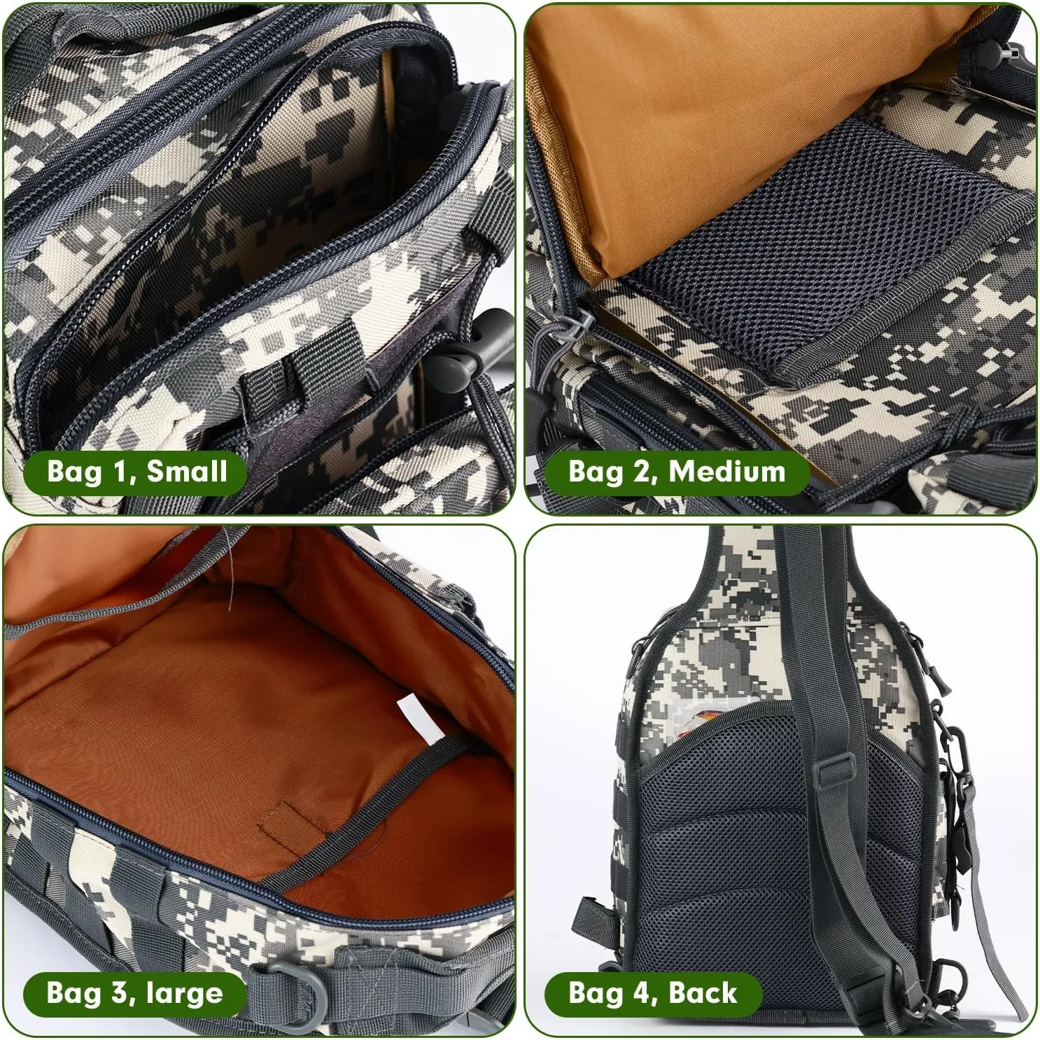 Aertiavty Fishing Backpack, Fishing Bag with Tackle Box, Compact Fishing Tackle Bag, Fishing Tackle Backpack with Rod Holder for Outdoor Sport Fishing Gifts for Men Women