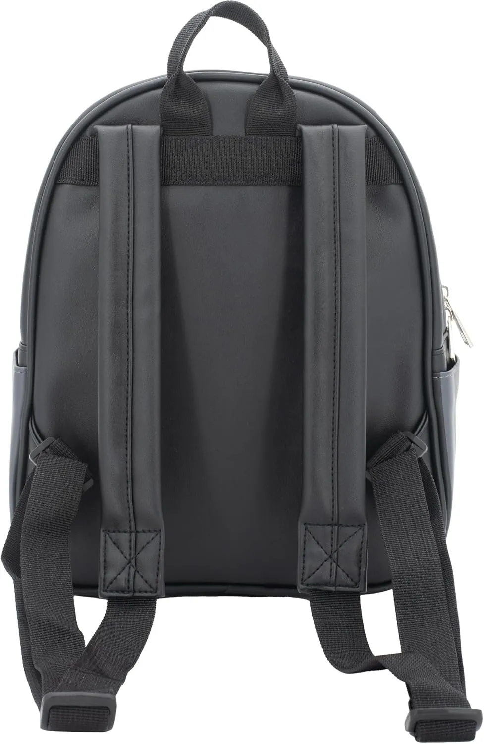 AI ACCESSORY INNOVATIONS Wednesday Nevermore Uniform Vegan Leather Cosplay Mini Backpack Purse, 10.5 Inches, Black