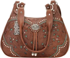 American West Lady Lace 3 Compartment Scoop Tote