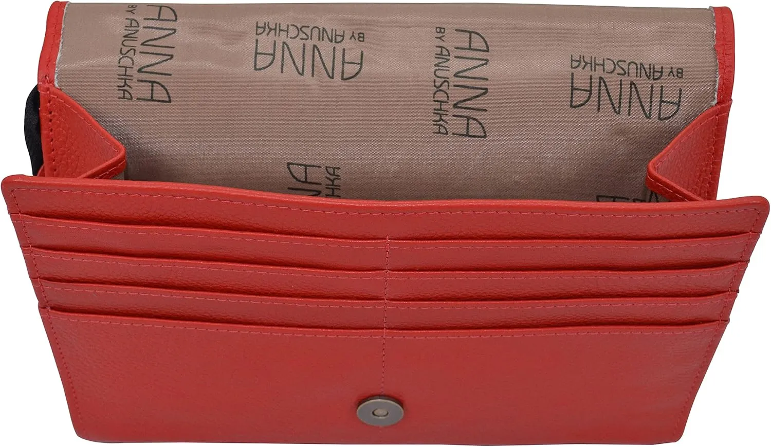 Anna by Anuschka Women's Hand-Painted Genuine Leather 4-In-1 Organizer Crossbody/Belt Bag/Clutch/Wristlet