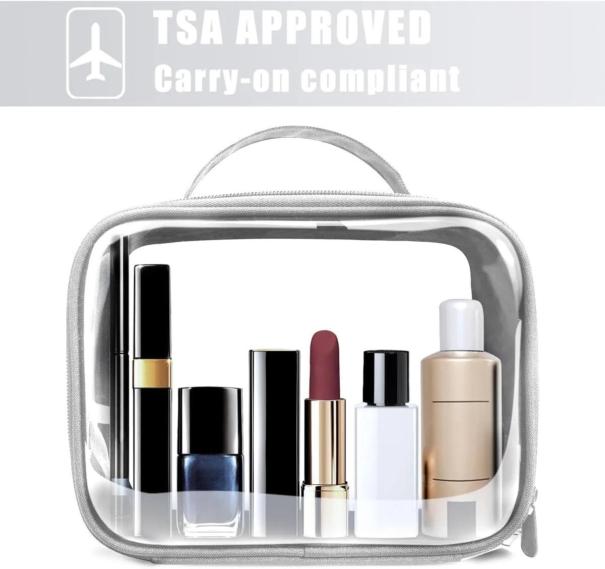 ANRUI TSA Approved Toiletry Bag,Clear Travel Bag