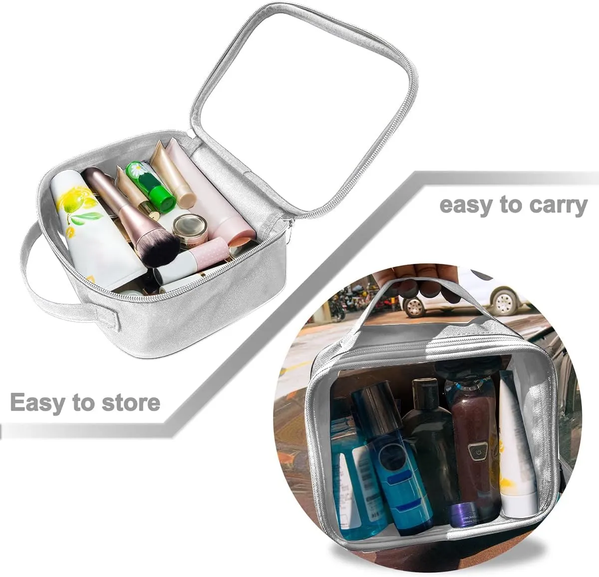 ANRUI TSA Approved Toiletry Bag,Clear Travel Bag