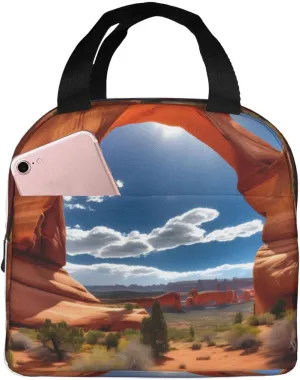 Arches National Park-Standard Print Lunch Bag,Reusable Insulated Lunch Tote Bag For Work/Office/Picnic/Travel