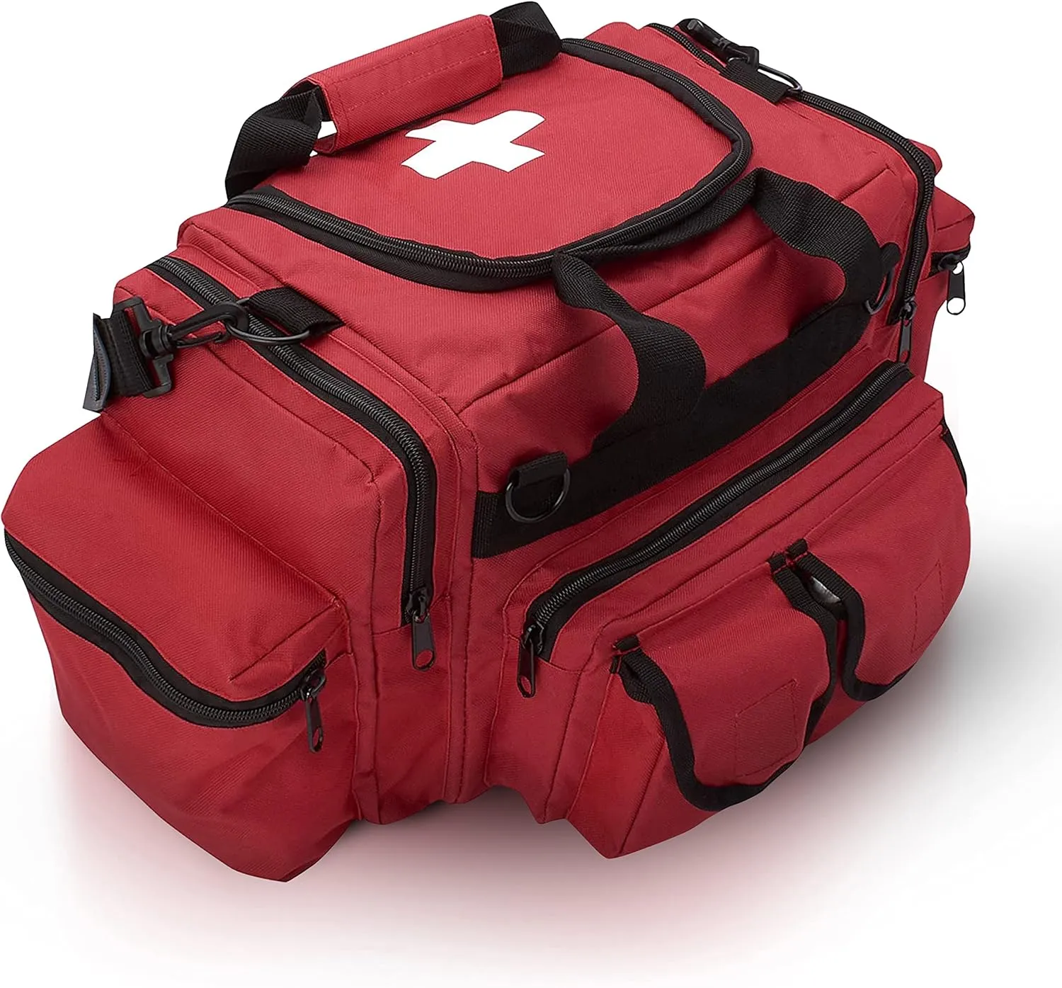 ASA TECHMED First Aid Responder EMS Emergency Medical Trauma Bag Deluxe, Red