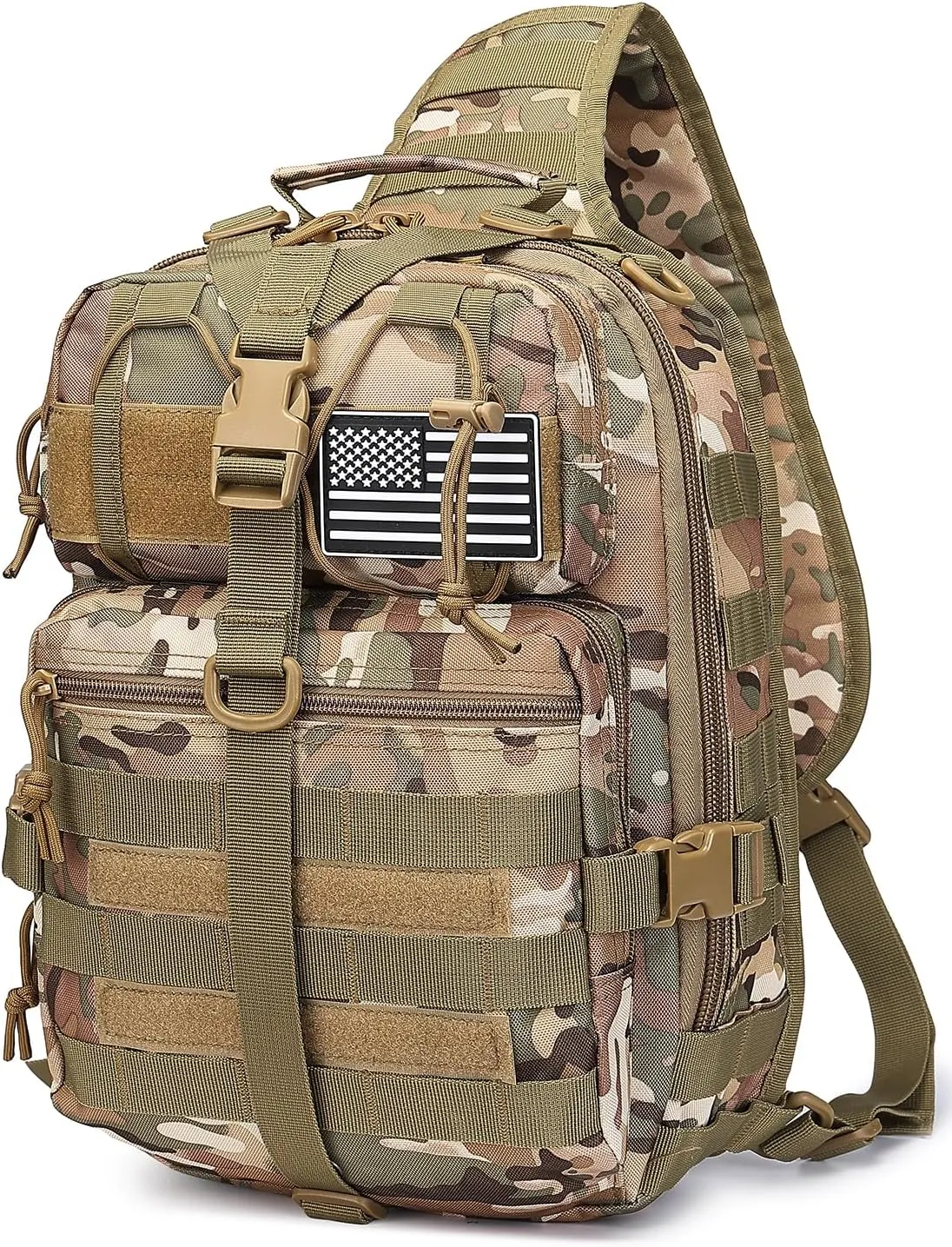 ATBP Tactical Sling Backpack Bag Military Shoulder Bag Pack for Men Molle Crossbody Bag 15L