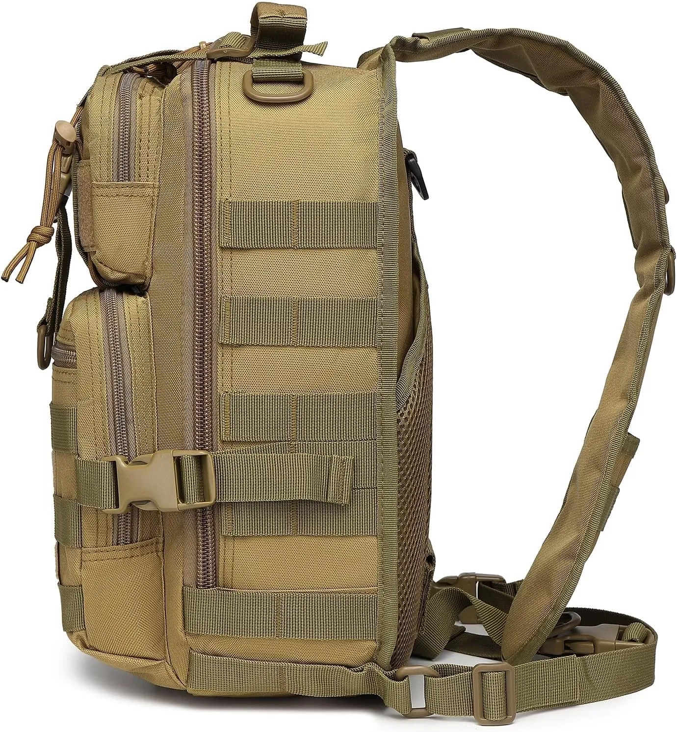 ATBP Tactical Sling Backpack Bag Military Shoulder Bag Pack for Men Molle Crossbody Bag 15L