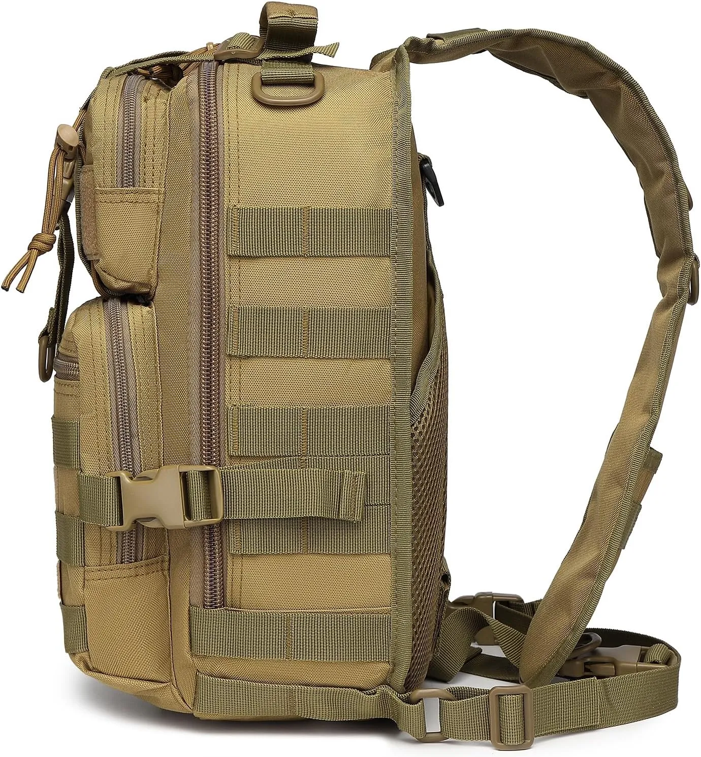 ATBP Tactical Sling Backpack Bag Military Shoulder Bag Pack for Men Molle Crossbody Bag 15L