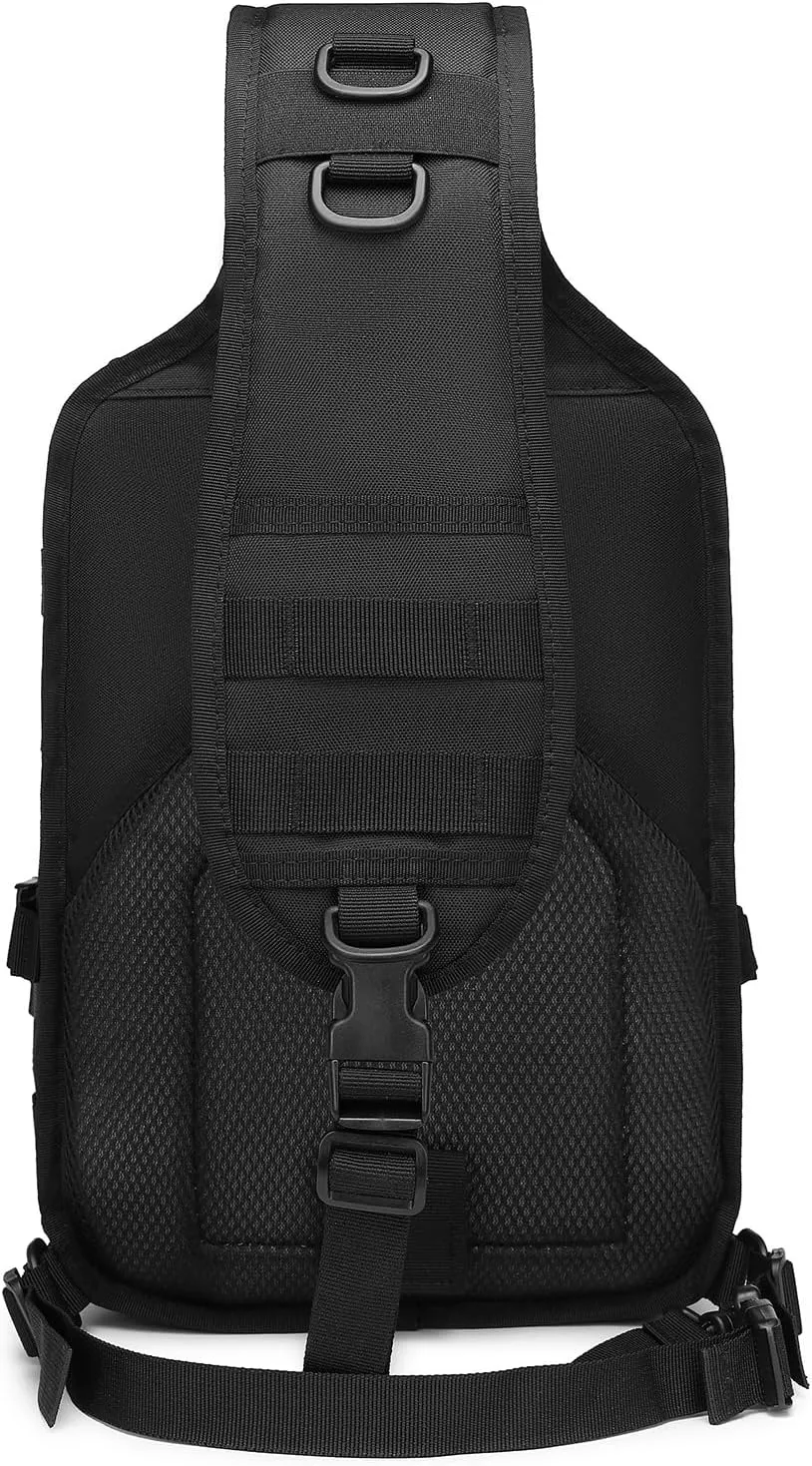 ATBP Tactical Sling Backpack Bag Military Shoulder Bag Pack for Men Molle Crossbody Bag 15L