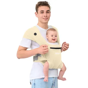 Baby Carrier Newborn to Toddler - Infant Carrier for Babies 0-36 Months, Four Different Uses Supports Up to 50 lbs, Comfortable Baby Front Carrier, Beige
