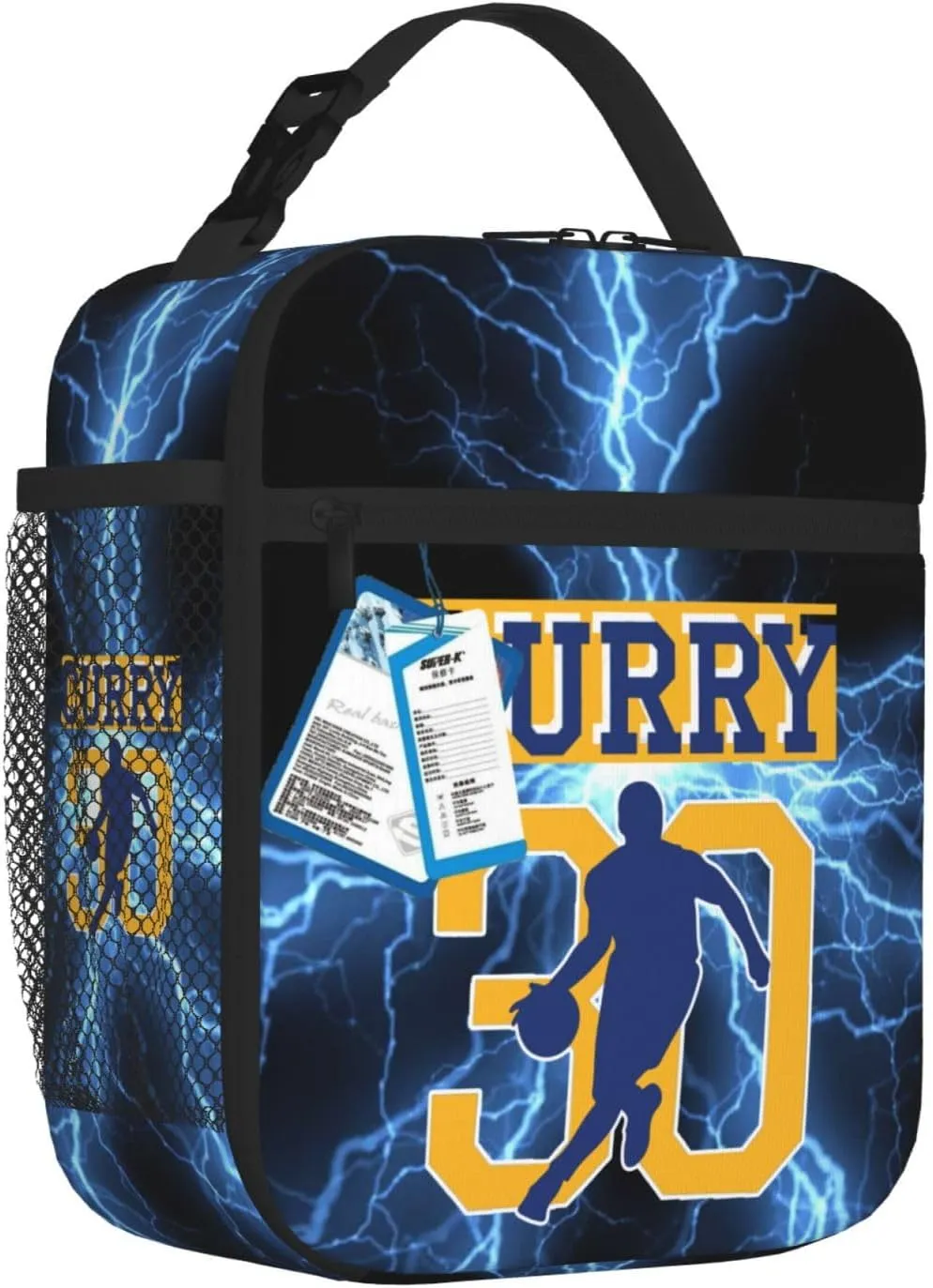 Basketball Insulated Lunch Bag For Women Men Insulated Lunch Box For Reusable Lunch Tote Portable Bag For Work, Picnic Or Travel