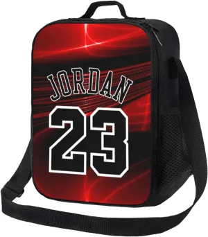 Basketball Number 23 Unisex Men Women Lunch Bag Lunch Box Across Heat Retaining Portable Tote Bags