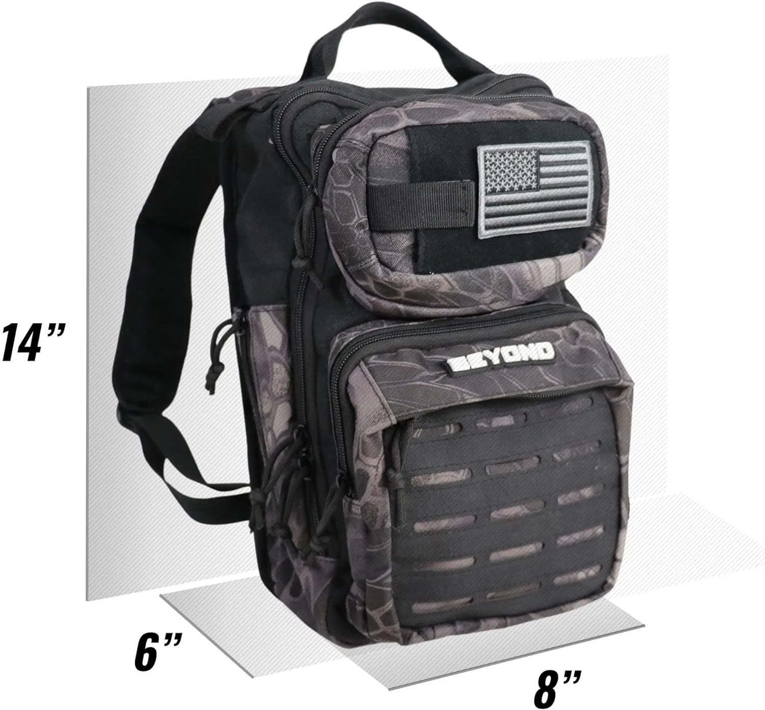 Beyond Fishing Tackle Backpack- The Voyager Tactical Fishing Storage Bag - Lightweight & Compact Bag For Fishing