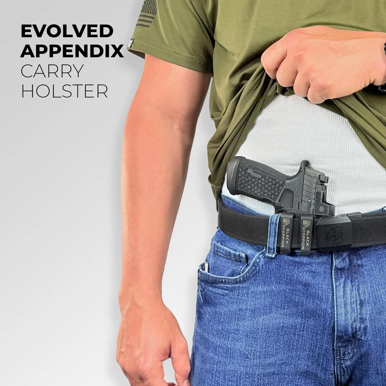 Black Scorpion Outdoor Gear AIWB Dual Clip X Holster fits SW CSX E-Series 3.6''