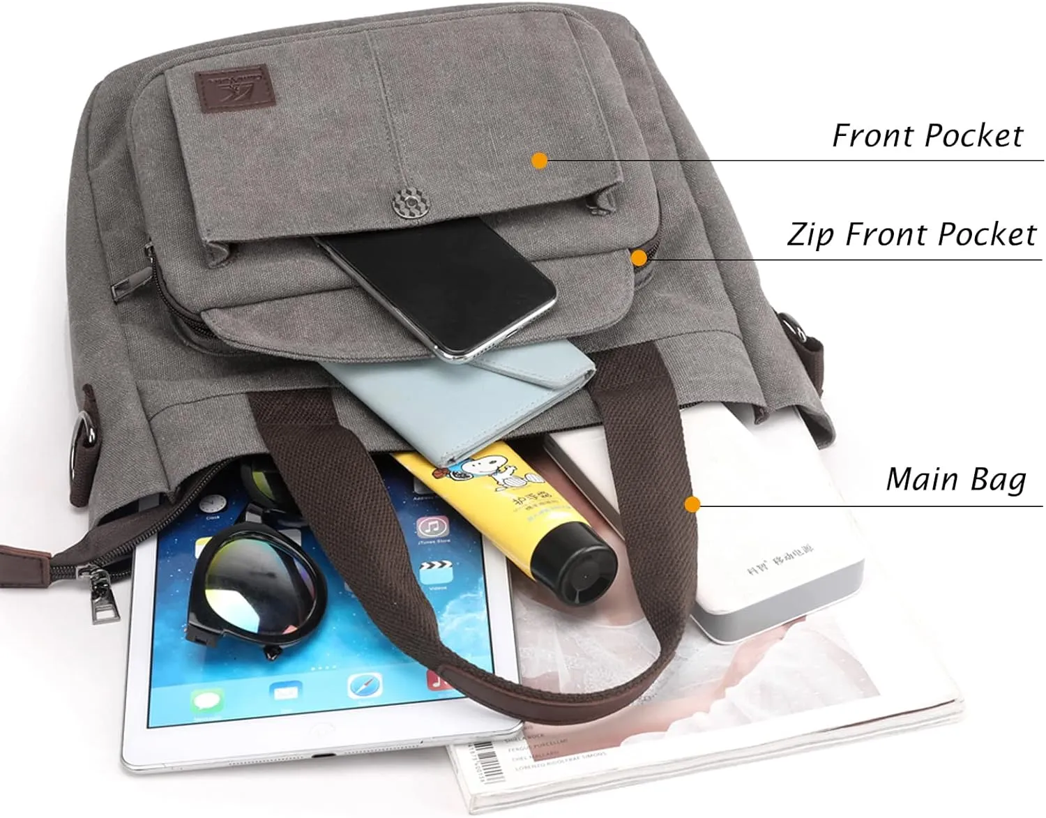 Blostirno Women's Casual Tote Purse Bag Shoulder Crossbody Large Capacity Nylon Top Handle Daily Handbag Work Bags