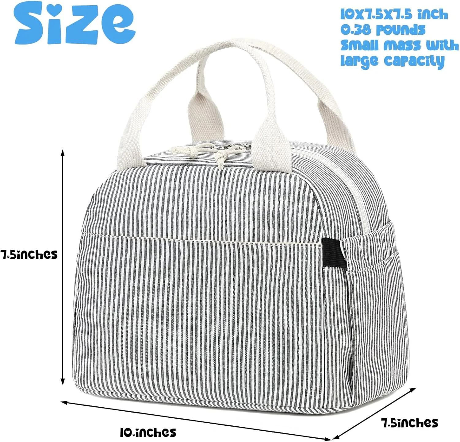 Bluboon Lunch Box for Women Cute Lunch Bag Reusable Insulated Lunch Bags Large Capacity Lunchbox Cooler for Work Picnic or Travel