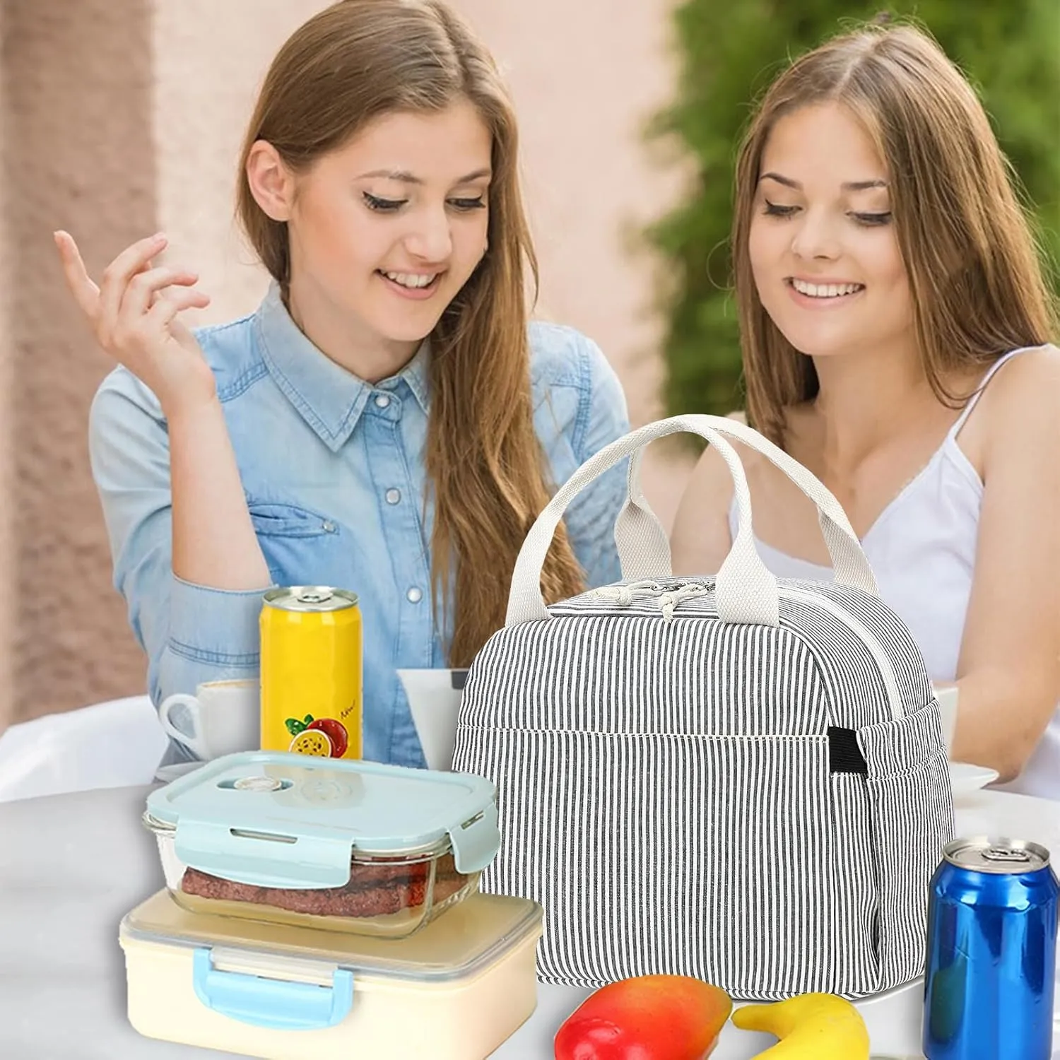 Bluboon Lunch Box for Women Cute Lunch Bag Reusable Insulated Lunch Bags Large Capacity Lunchbox Cooler for Work Picnic or Travel