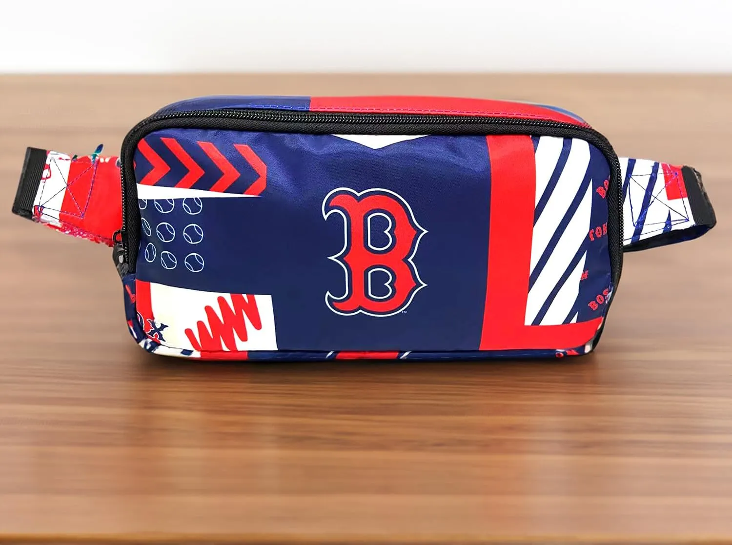 Boston Red Sox Crossbody Fanny Pack, Licensed Gift Merch for Red Sox Fans TM1872 (Street Series Adult Bags) Elevate Trendy Belt Bag - Perfect Waist Bag, Boston Merchandise for Women
