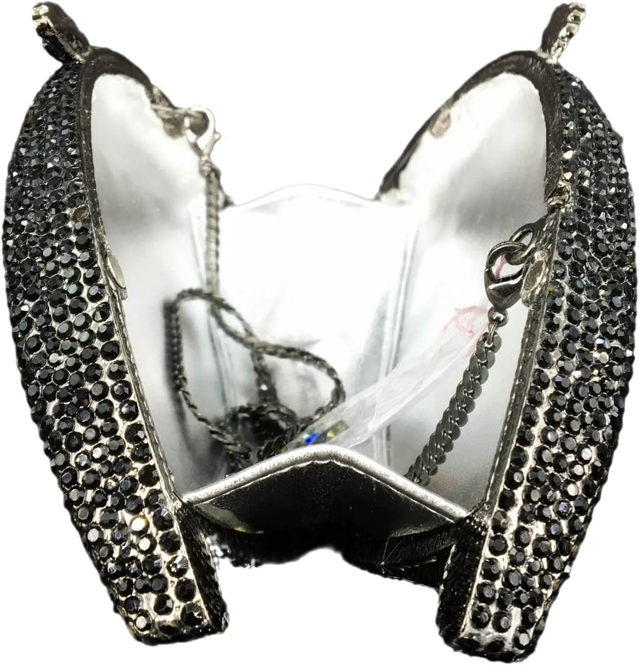 Boutique De FGG Evil Eye Clutch Purse for Women Glitter Evening Bags Crystal Clutch Party Dinner Rhinestone Handbag,Mini