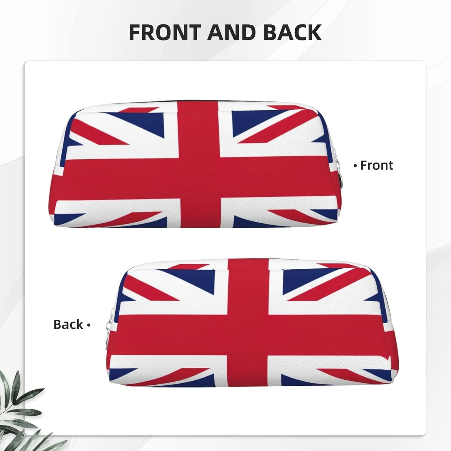 British flag Print Versatile Storage Pouch Makeup Bag Travel Office Small Items Organizer Bag