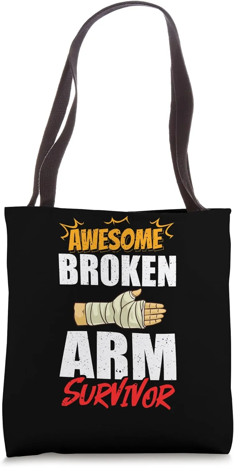 Broken Arm Recovery Cast Funny Sling Hand Exercise Tote Bag