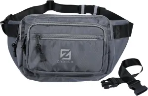 Bumbag Waist Fanny Pack for Men Women Water Resistant Waist Bag with 4 Zipped Pockets and Adjustable Buckle Strap