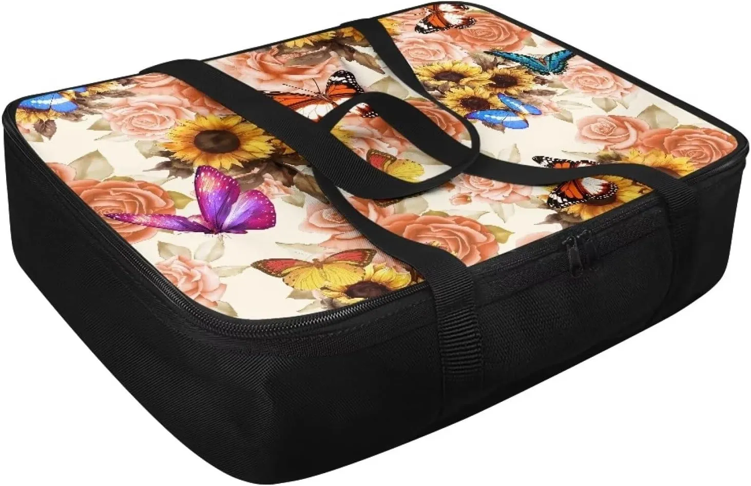 Butterfly Rose Insulated Casserole Carriers for Hot or Cold Food Travel Potluck Parties Picnic Cookouts Beach